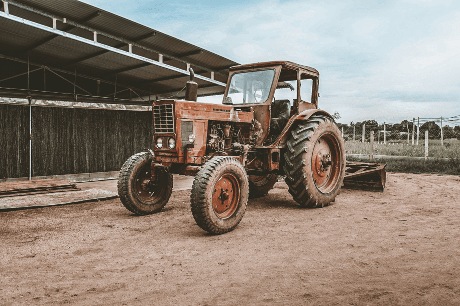 古いトラクター