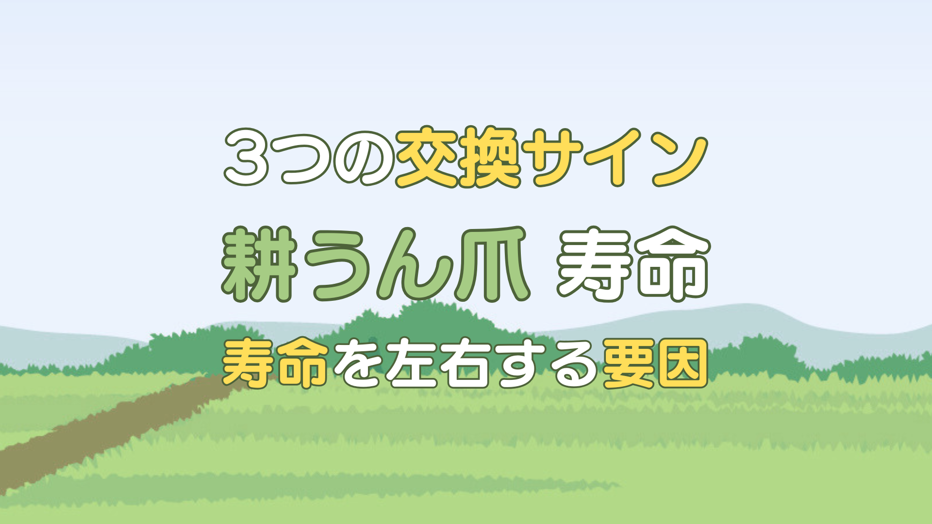 耕うん爪 寿命